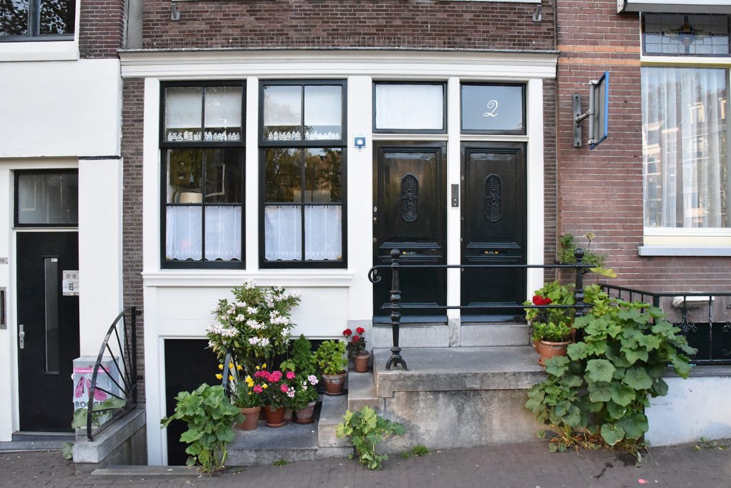 Rue fleurie à Amsterdam
