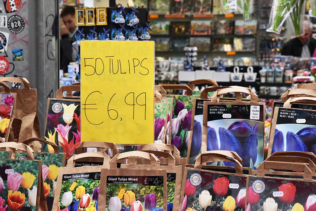 Acheter des tulipes au marché aux fleurs de Amsterdam