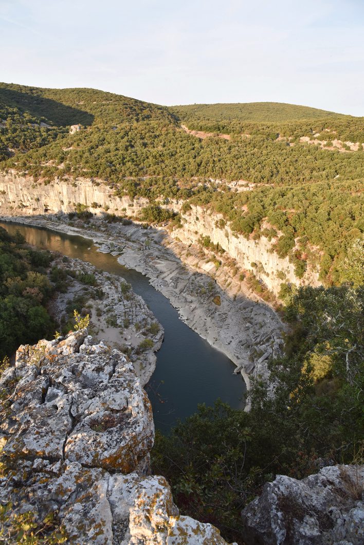 Belles vues de la Point de vue de la route des Gorges de l’Ardèche