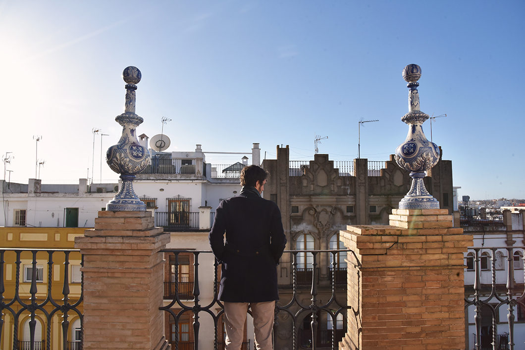 La terrasse de notre airbnb à Séville