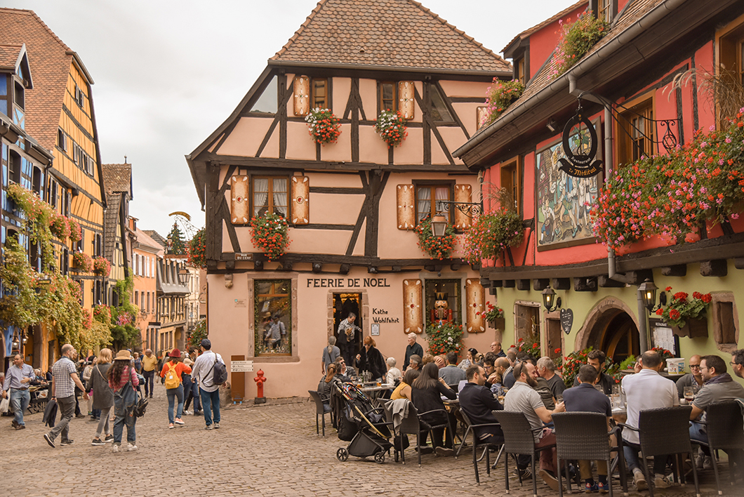 Visite de Riquewihr - route des vins d'Alsace