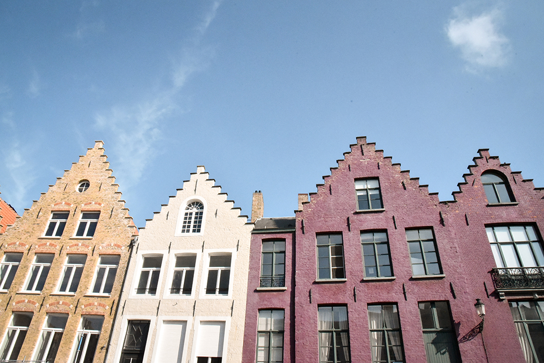 Les belles façades de Bruges