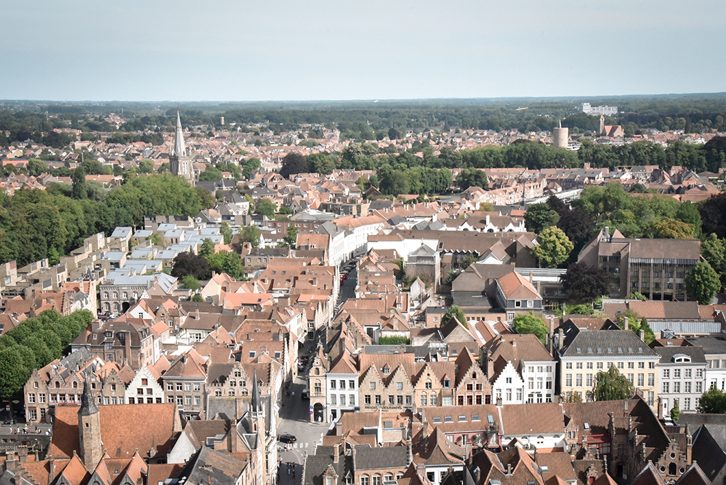 Vue depuis le Beffroi de Bruges
