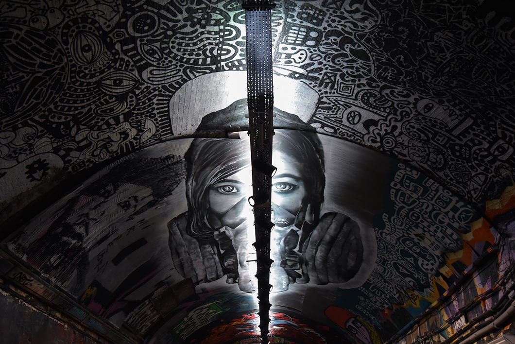 Banksy Graffiti Tunnel