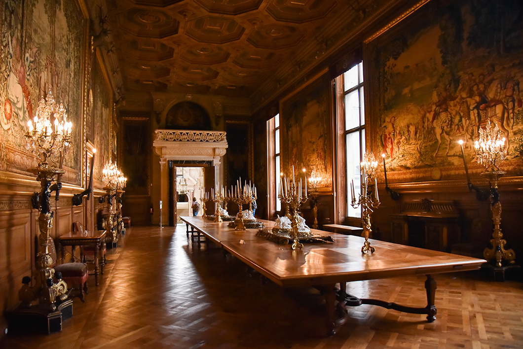 La salle du banquet du Château de Chantilly