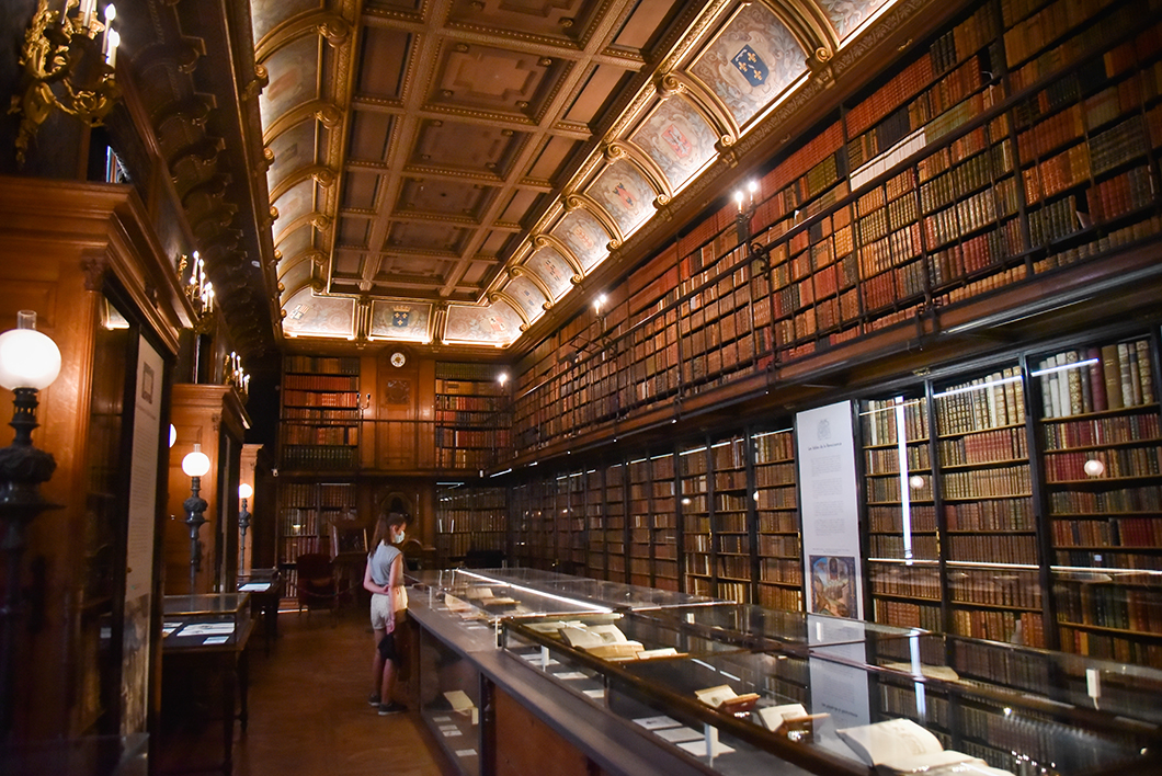 La bibliothèque du Château de Chantilly