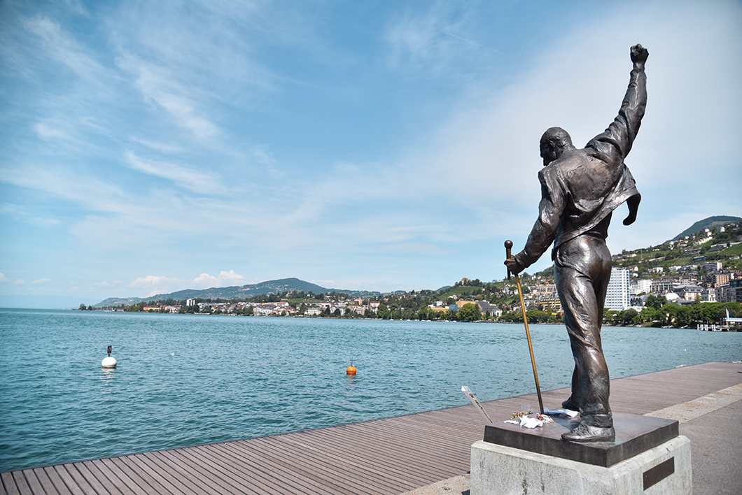 La statue de Freddie Mercury, incontournables à Montreux