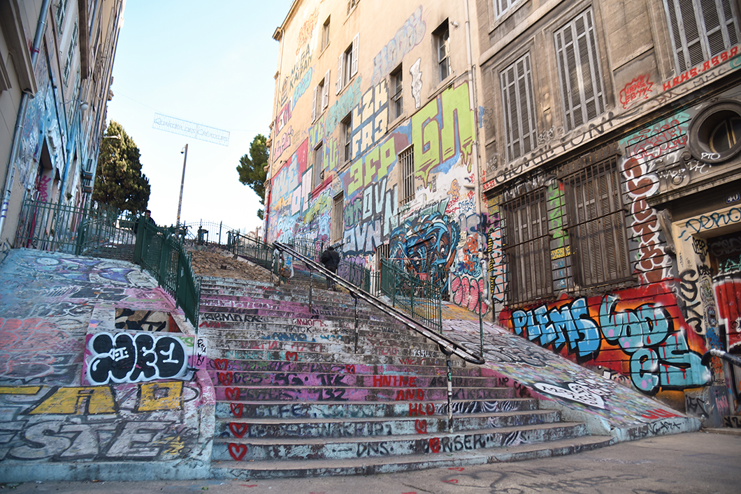 Street art du Cours Julien à Marseille