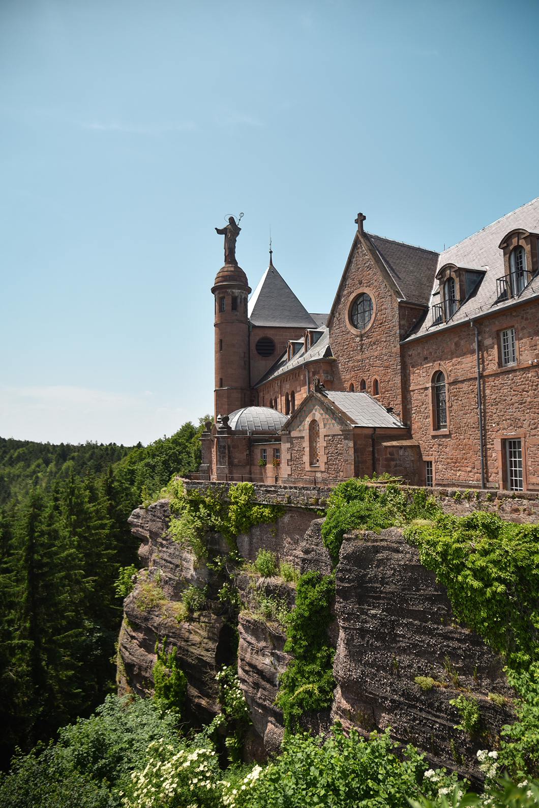 Point de vue sur l’Abbaye de Hohenbourg en Alsace