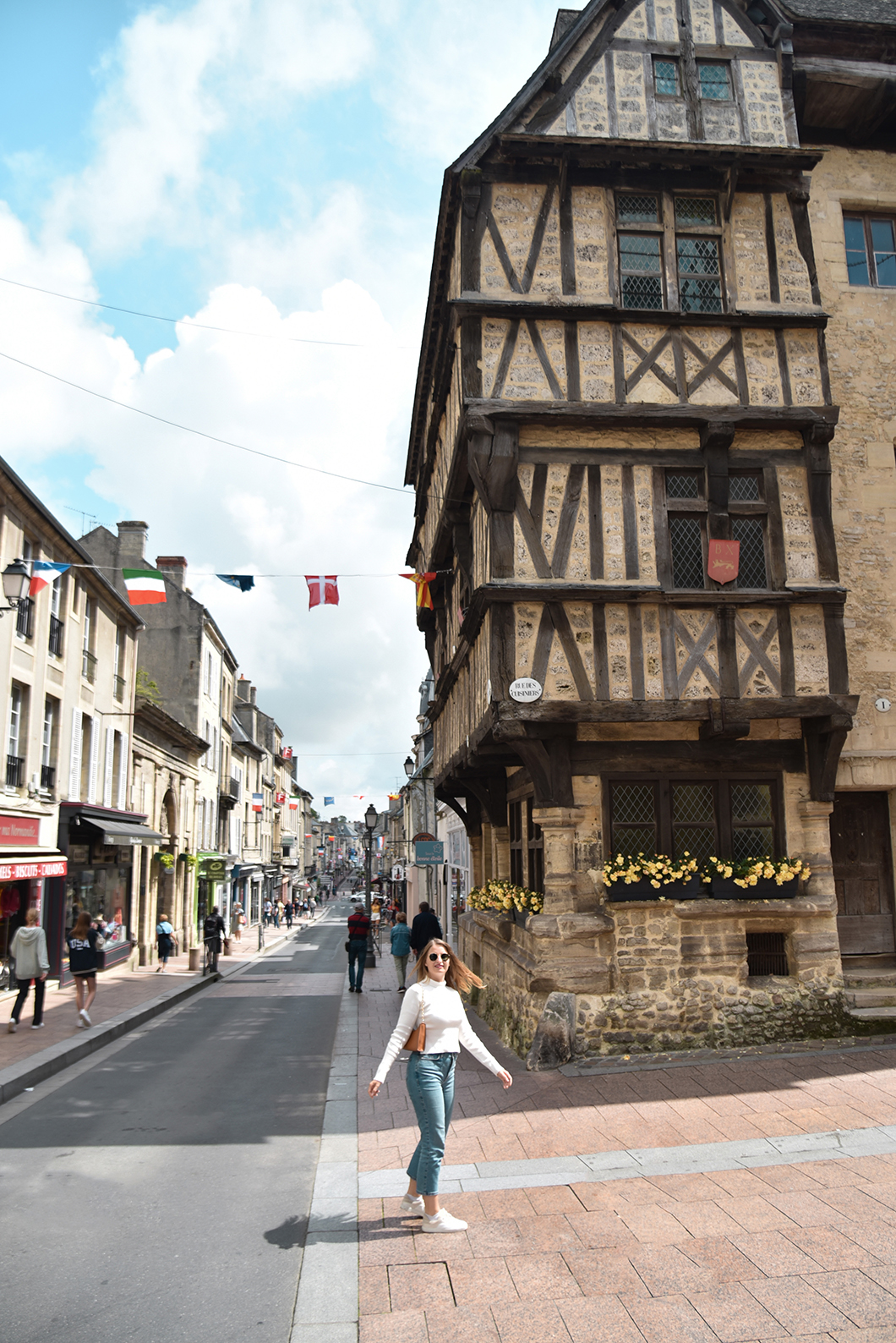 Les jolies rue de Bayeux dans le Calvados